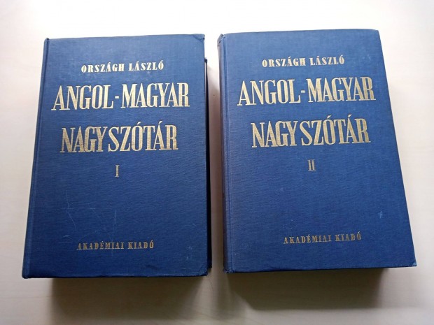 Orszgh: Angol-Magyar Nagysztr 1-2.ktet elad!