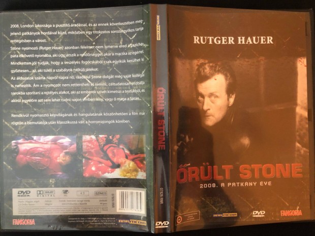 rlt Stone, avagy 2008 a patkny ve (karcmentes, Rutger Hauer) DVD