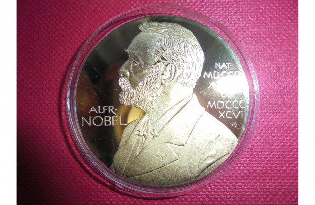 Orvos Tudomnyi Nobel Dij Plakett /Extrm Ritka Darab/