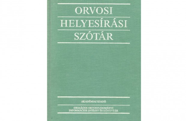 Orvosi Helyesírási szótár, Akadémia kiadó, újszerű