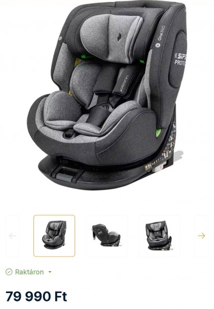 Osann gyerekülés isofix 18kg-ig 360° ban elforgatható, dönthető