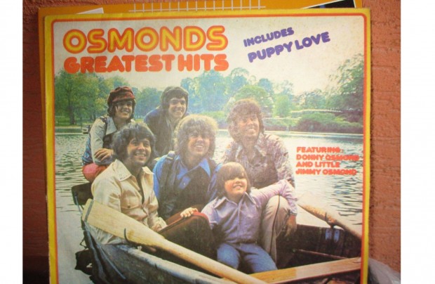 Osmonds greatest hits includes puppy love bakelit hanglemez elad