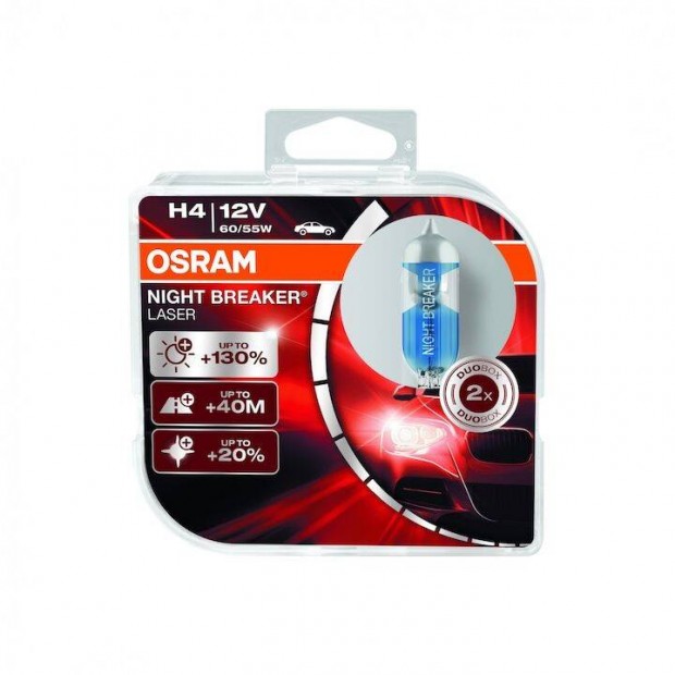 Osram 12V 60/55W H4 Night Breaker Laser 64193NBL-Hcb Autizz