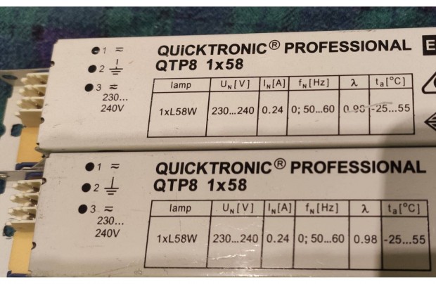 Osram Elektronikus fnycseltt Qtp8 1x58W/230V