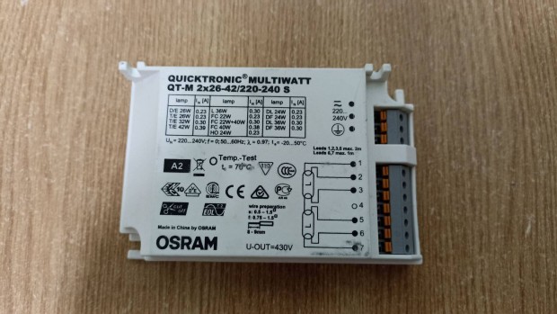 Osram Multiwatt QT-M 2x26-42 elektronikus elttek