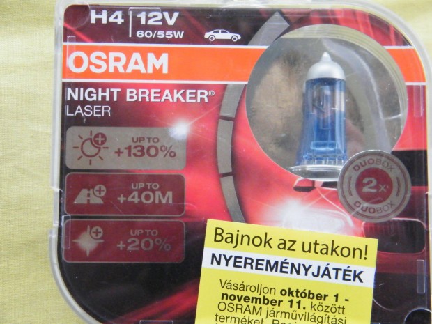 Osram Night Breaker H4-es izz�k�szlet