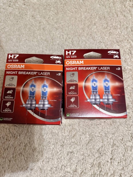 Osram Night Breaker Laser H7 izz�. Bontatlan