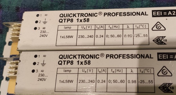 Osram Qtp8 1x58W/230V Elektronikus eltt fnycsvekhez