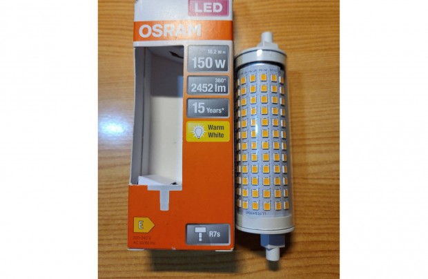 Osram R7S 18,2W AC45787 (150W helyett) 2700K meleg fehr fny