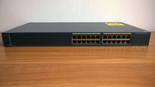 szre! Cisco WS-C2960-24S 24 portos switch j, dobozos, szmlval