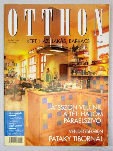 Otthon 2001/7.szm Jlius (mellklettel) tartalomjegyzkkel