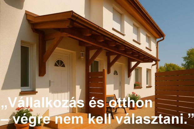 Otthon, iroda vagy rendelő egy helyen, külön bejárattal