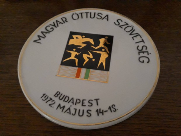 Öttusa porcelán emlékplakett remek áron!