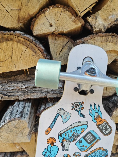 Oxelo drop mini core blue longboard