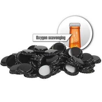 Oxig�n elnyel� S�r�skupak 100 db Fekete sz�n�  (3228)