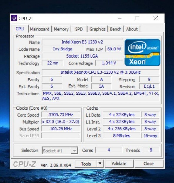 P67-DS3-B3/Xeon E3 1230 V2(i7-3770)/16Gb/240Gb ssd/GT 710