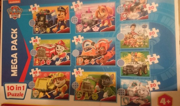 PAW Patrol - Mega Pack - 10 in 1 - Trefl Puzzle elad!