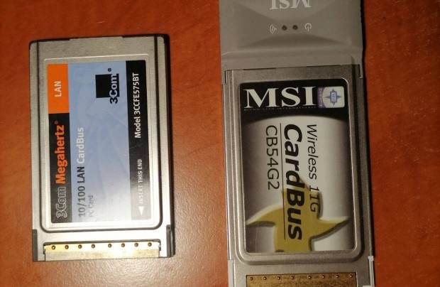 PCMCIA 10/100 LAN s PCMCIA WIFI krtyk