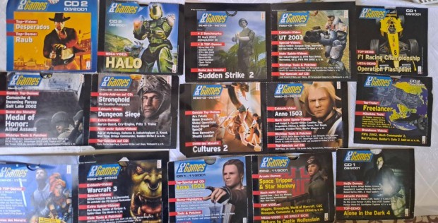 PC Games nmet magazinhoz tartoz 24 db CD