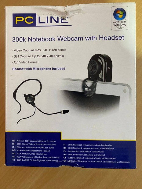 PC LINE 300K Notebook Webkamera headsettel