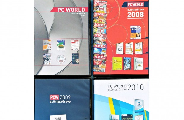 PC World magazin ves DVD mellkletei - 2007, 2008, 2009, 2010