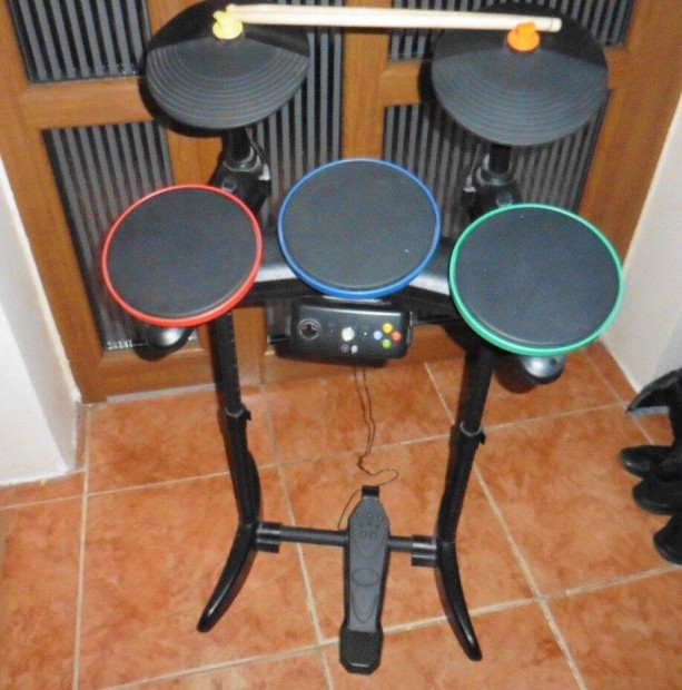 PC, Xbox 360 Guitar Hero Vezeték nélküli Dob sett, 2db dobverővel