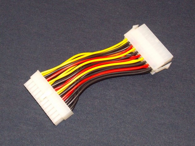PC, számítógép tápegység adapter, átalakító, 24-20 pin