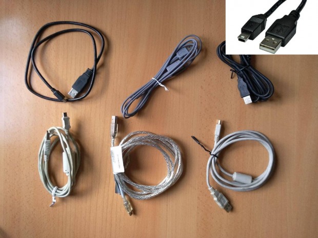 PC k�belek minden mennyis�gben: USB, VGA, DVI, Sata, esata, PS2, t�p