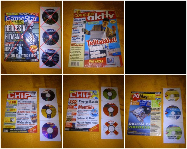 PC magazinok (Chip PC Games Computer Aktv)