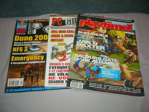 PC magazinok - PC-X, PC Guru, Playtime! 1998 - 2002 3 db