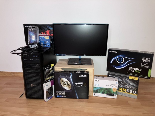 PC szmtgp monitorral i5, DDR3 8GB, Kingston A400 480 SSD, Gtx970