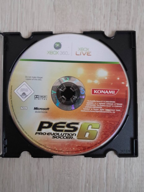 PES 6 Pro Evolution Soccer Xbox 360 jtk