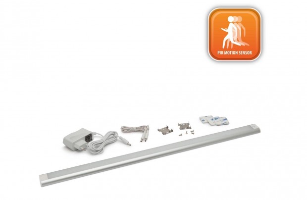 PIR mozgásszenzorral LED bútorvilágítás gardrób lámpa 12V 60cm