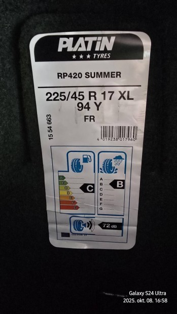 PLATIN RP420 Summer 225/45 R17 XL 94Y nyri gumi