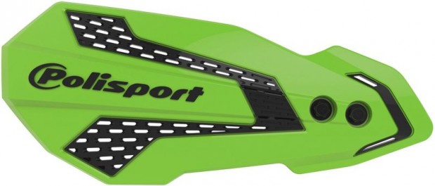 POLISPORT MX Flow kzvdk zld / fekete - Kawasaki KX250F / 450F