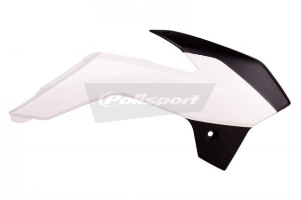 POLISPORT hűtővédők fekete/fehér KTM SX85-hez