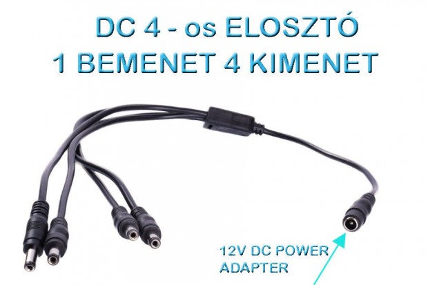 PREMIUM 4-ES DC TPEGYSG ELOSZT KAMERKHOZ, 1 BEMENET 4 KIMENET