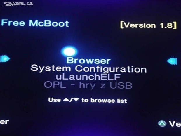 PS2 Freemcboot okosító memóriakártya
