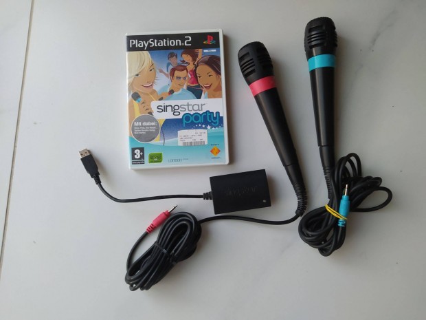 PS2 Playstation2 Singstar mikrofon szett Singstar Party játékkal