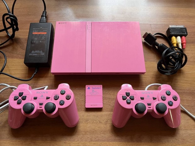 PS2 Slim Pink konzol