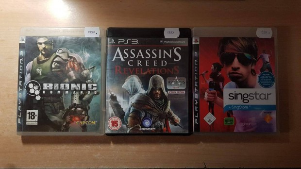 PS3 Bionic Commando, Assassin's Creed Revelations, Singstar jtkok !