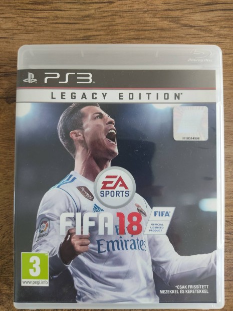 PS3 FIFA 18 Ritka!
