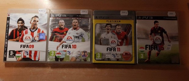 PS3 Fifa 09, Fifa 10, Fifa 15 jtkok !