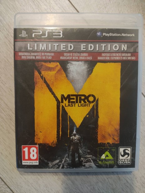 PS3 Metro Last Light Csak 3000!