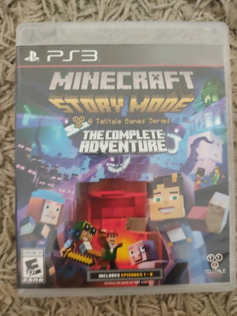 PS3 Minecraft Story Mode Complete Ritka!