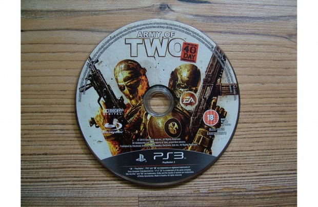 PS3 Playstation 3 Army of Two 40 Day jtk