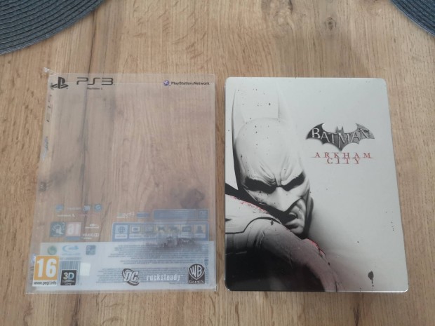 PS3 Playstation 3 Batman Arkham City Jtklemez + Steelbook 