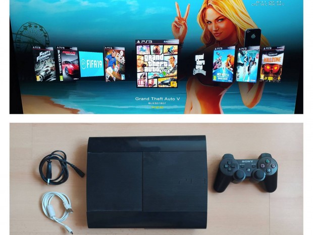 PS3 Playstation 3 Superslim Hen tele jtkkal