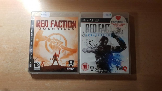 PS3 Red Faction Guerrilla, Red Faction Armageddon PS jtkok !