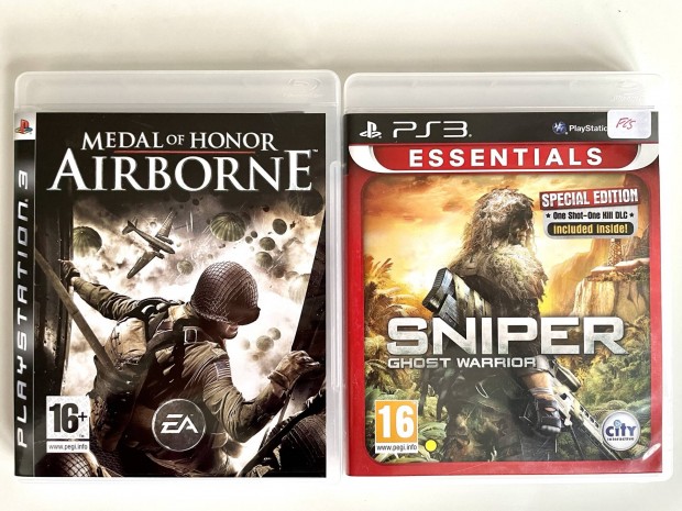 PS3 Sniper Ghost Warrior Medal of Honor Airbone